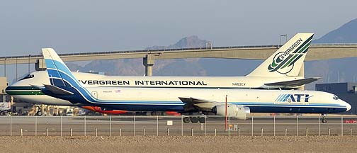 Air Transport International DC-8-71F N822BX and Evergreen International 747-212B N482EV, December 22, 2011